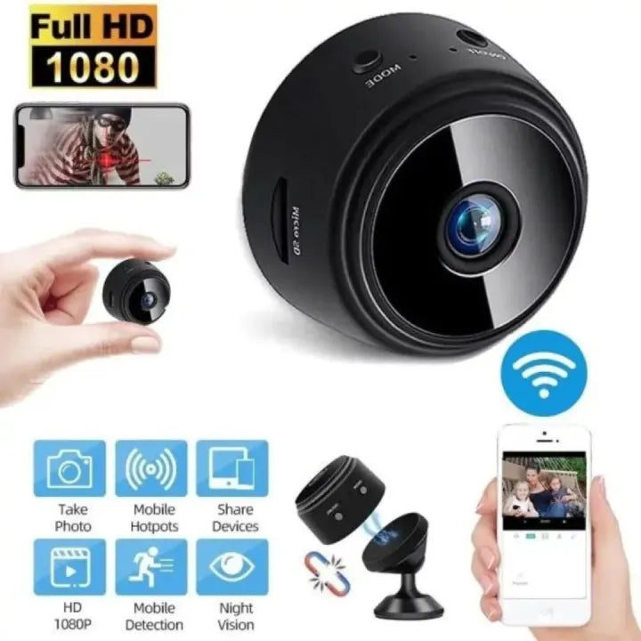 A9 Mini WiFi Security Camera 1080P HD | Night Vision & Motion Detection 📷🔒