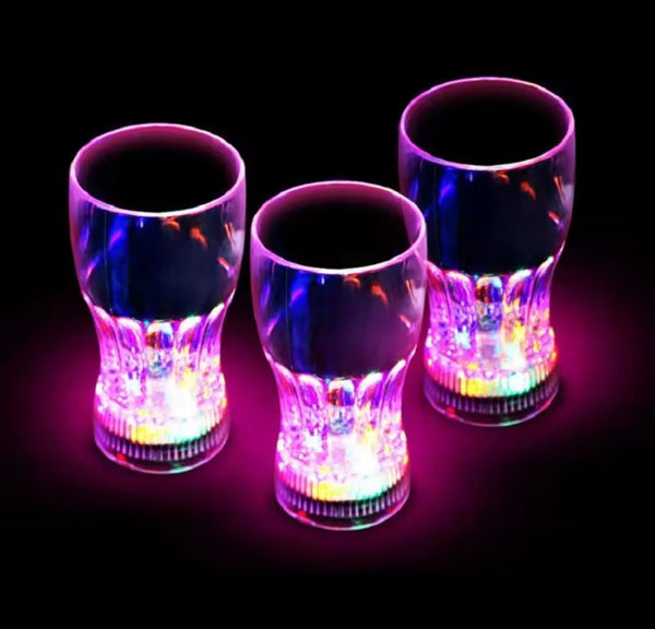 Plastic LED Flashing Cup LED Light up Beer Water Hanging Glass Cup for Wedding Party – 1pc Plastic LED Lighting Bulb – Decor LED Glowing Plastic Cups Fashing Drink Luminous Lights Cup ( With Box )